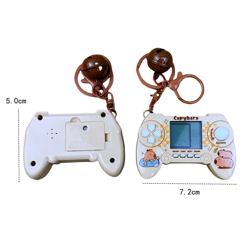 Capybara Console Keychain – Cute Mini Game Toy & Bag Charm